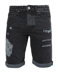 Short en denim noir New Look