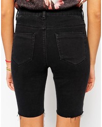 Short en denim noir Asos