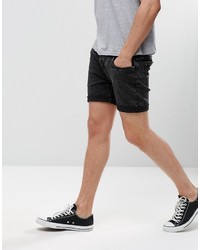 Short en denim noir Brave Soul