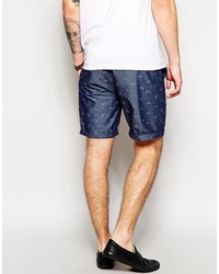 Short imprimé cachemire bleu marine Asos