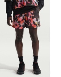 Short imprimé marron foncé