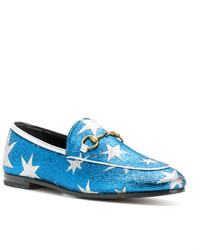 Slippers à étoiles bleus Gucci