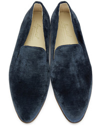 Slippers bleu marine Brock Collection