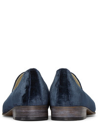 Slippers bleu marine Brock Collection