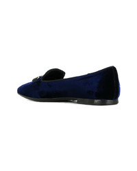 Slippers bleu marine Tod's