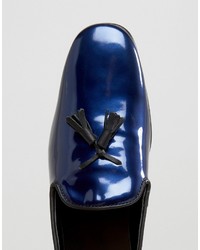 Slippers bleu marine Asos