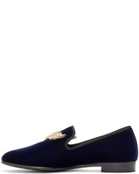 Slippers bleu marine Giuseppe Zanotti