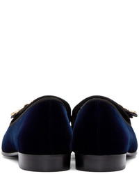 Slippers bleu marine Giuseppe Zanotti