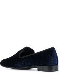 Slippers bleu marine Giuseppe Zanotti Design