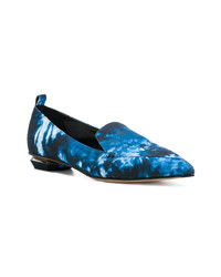 Slippers bleus Nicholas Kirkwood