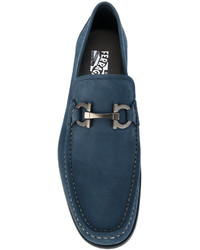 Slippers bleus Salvatore Ferragamo