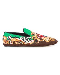 Slippers brodés multicolores Loewe