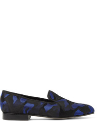 Slippers camouflage bleu marine