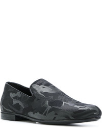Slippers camouflage noirs Jimmy Choo