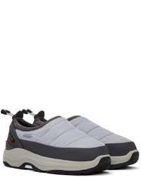 Slippers en caoutchouc gris foncé Suicoke