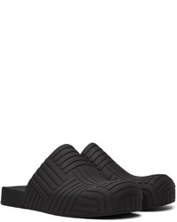 Slippers en caoutchouc noirs Bottega Veneta