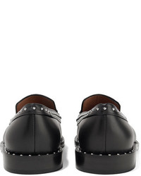 Slippers en cuir à clous noirs Givenchy