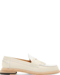 Slippers en cuir blancs Band Of Outsiders