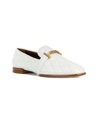 Slippers en cuir blancs Tod's