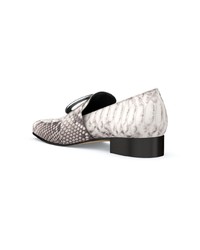 Slippers en cuir blancs Dorateymur