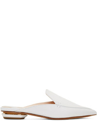 Slippers en cuir blancs Nicholas Kirkwood