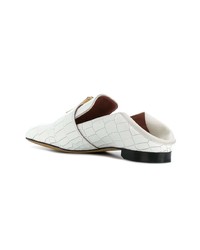 Slippers en cuir blancs Bally