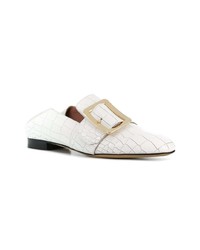 Slippers en cuir blancs Bally