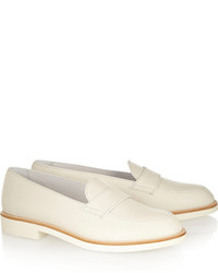 Slippers en cuir blancs Tod's