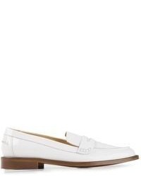 Slippers en cuir blancs Whyred