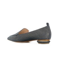 Slippers en cuir bleus Nicholas Kirkwood