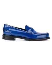 Slippers en cuir bleus Tomas Maier