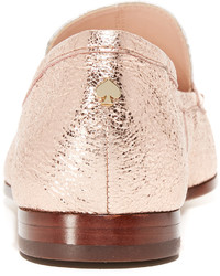 Slippers en cuir dorés Kate Spade