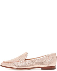 Slippers en cuir dorés Kate Spade