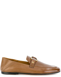 Slippers en cuir marron clair Isabel Marant