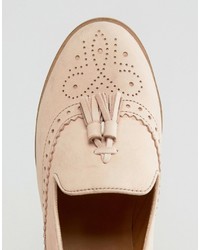 Slippers en cuir marron clair Park Lane