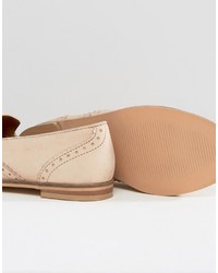 Slippers en cuir marron clair Park Lane