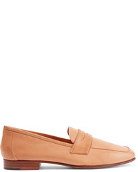 Slippers en cuir marron clair Mansur Gavriel