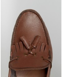 Slippers en cuir marron Frank Wright