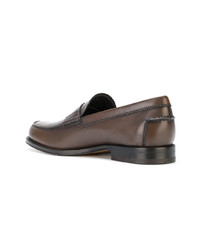 Slippers en cuir marron Tod's