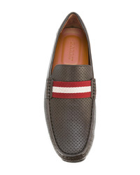 Slippers en cuir marron Bally