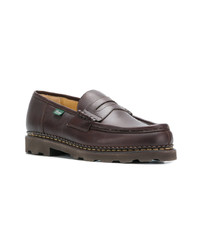 Slippers en cuir marron Paraboot