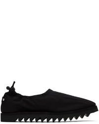 Slippers en cuir noirs A-Cold-Wall*
