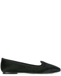 Slippers en cuir noirs Anna Baiguera