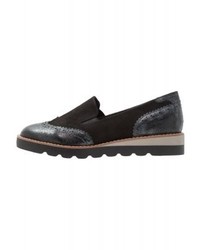 Slippers en cuir noirs Anna Field