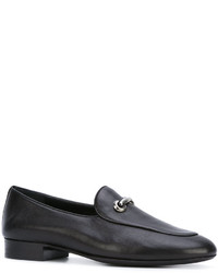 Slippers en cuir noirs Giuseppe Zanotti Design