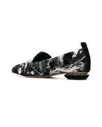 Slippers en cuir noirs Nicholas Kirkwood