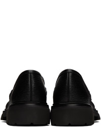 Slippers en cuir noirs Ferragamo