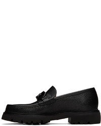 Slippers en cuir noirs Ferragamo