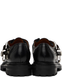 Slippers en cuir noirs Toga Virilis