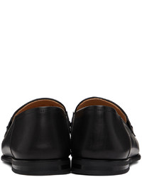 Slippers en cuir noirs Dunhill